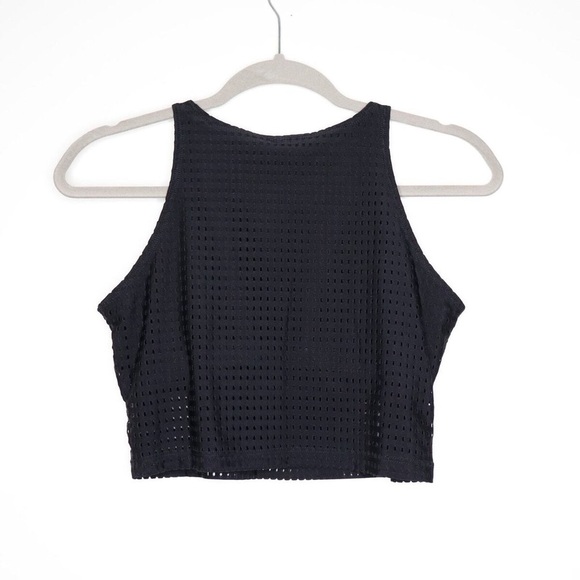 NWOT RARE Free People X Onzie Women’s Mesh Workout Crop Top in Black Size S/M - Picture 5 of 13